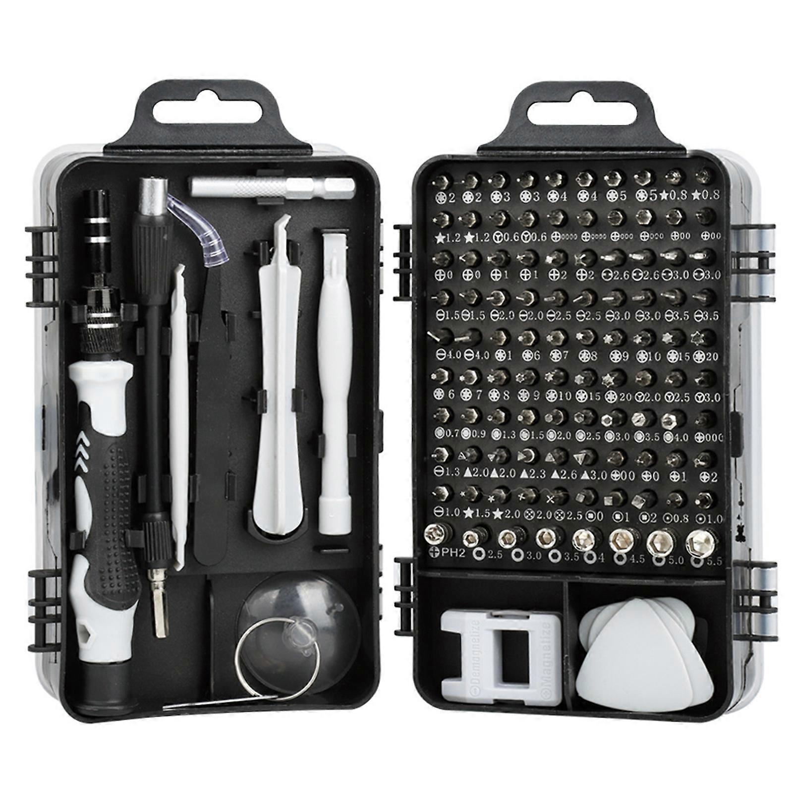 Set di cacciaviti di precisione, 115 in 1 piccolo cacciavite Mini kit di strumenti di riparazione magnetico professionale per computer Telefono Orologio Fotocamera Riparazione del computer portatile, Game Co