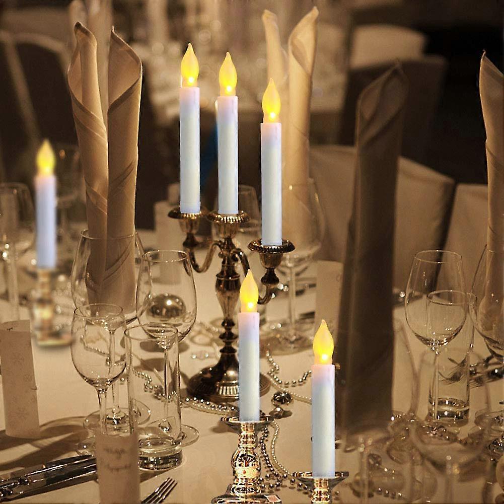 1 Pieces Flickering Color Changing Decorative Rechargeable LED Candles By Usb,White Light Flameless Candle on Batteries