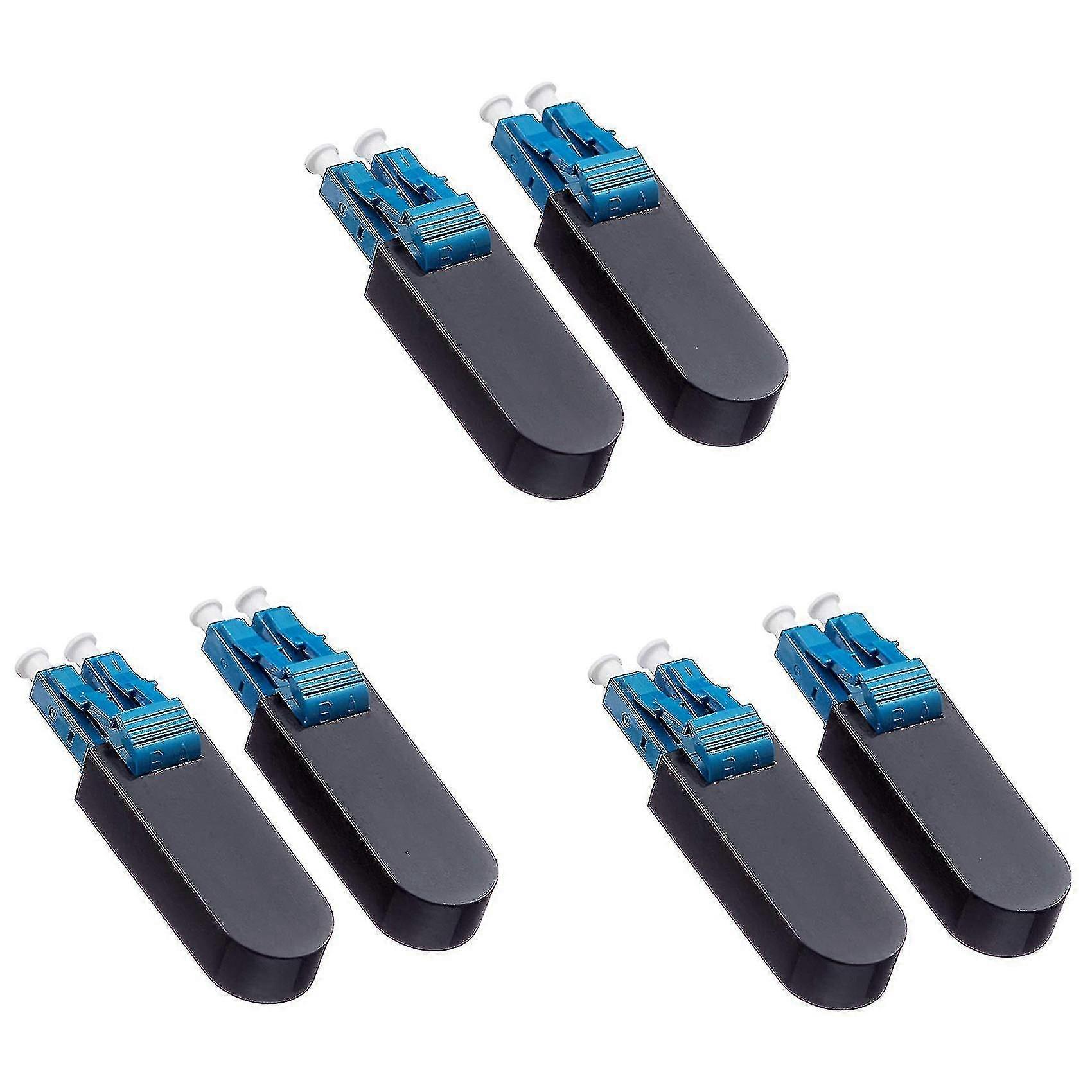 6-pack Lc/upc Fiber Optic Loopback Adapter, For Testing Applications