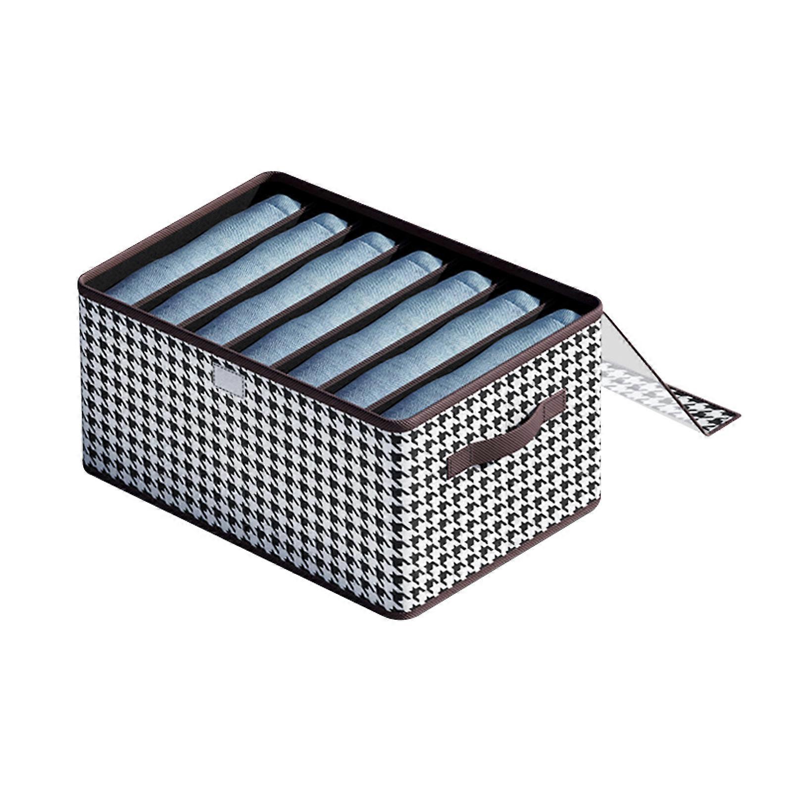 Jeans Storage Box Compartment Foldable Drawer Wardrobe Clothes Organizer Gift NEW