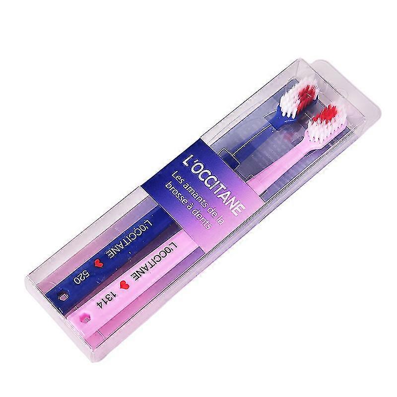 2pcs Toothbrush Heart Couple Brush Teeth Eco Friendly Nano Adults Toothbrush