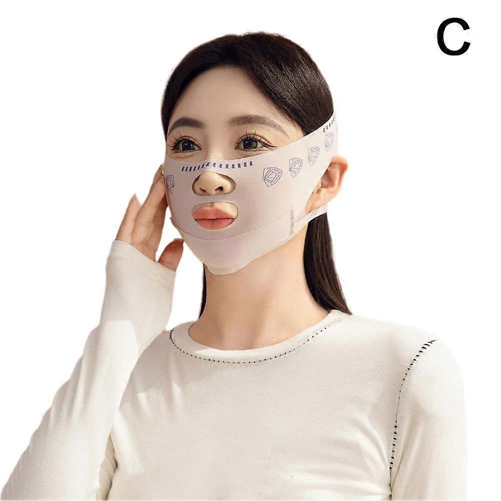 Double Layer Face Lifting Bandage Double Chin Reducer Slimmer Straps Waterproof Comfortable Wear
