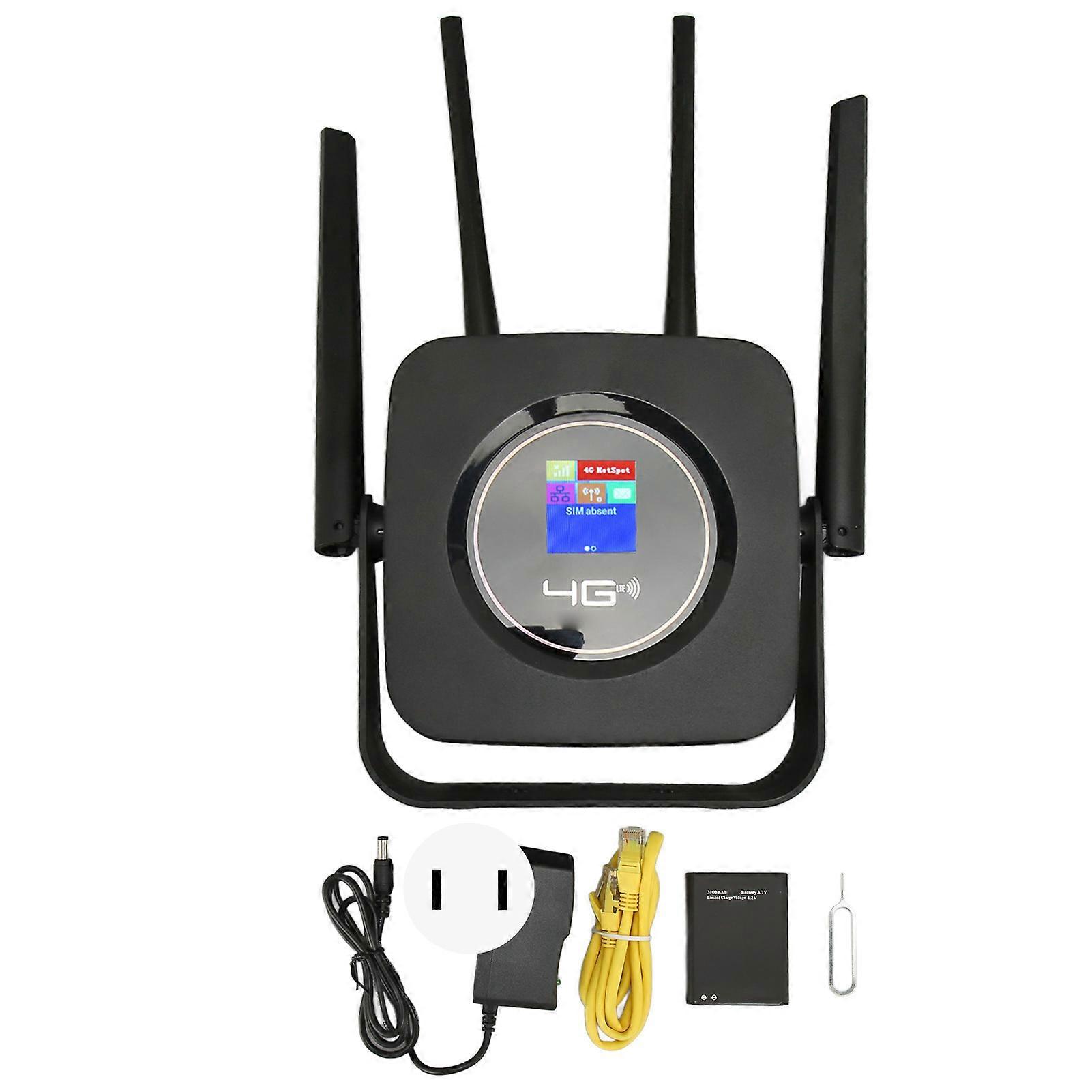 4G LTE Wireless Router 300Mbps High-Speed Mobile WiFi Hotspot with SIM Slot US Plug