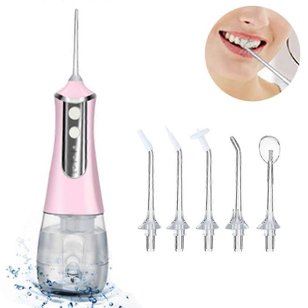 2X Cordless For Teeth, Portable Oral Irrigator,pink