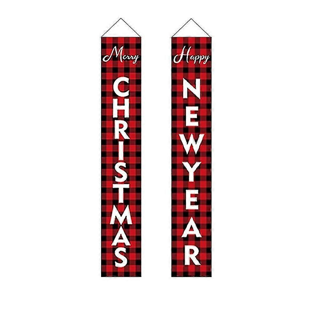 Christmas Activities Decoration, Couplets Hanging Flags Curtain