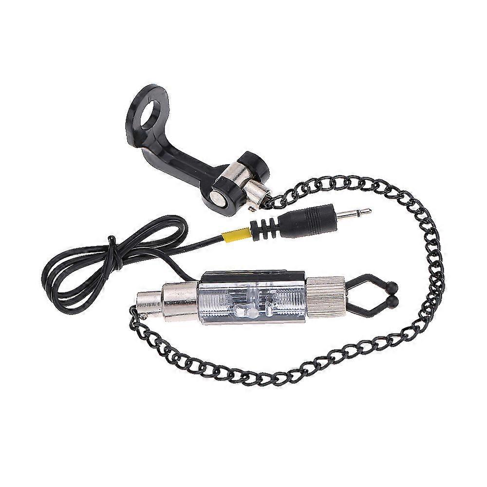 Iron Fishing Bite Alarm Chain Hanger Swinger LED Illuminated Indicator