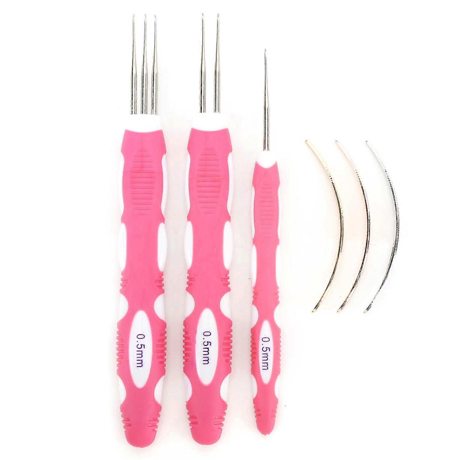 Dreadlocks Crochet Hook 0.5mm Fast Braiding Wear Resistant Long Lifespan Dreadlocks Interlocking Tool Set