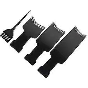 32x10x1.3cm Schwarz Haar Färben Zubehör 4pcs Haar Färbeset Professionelle Hervorhebung Board H