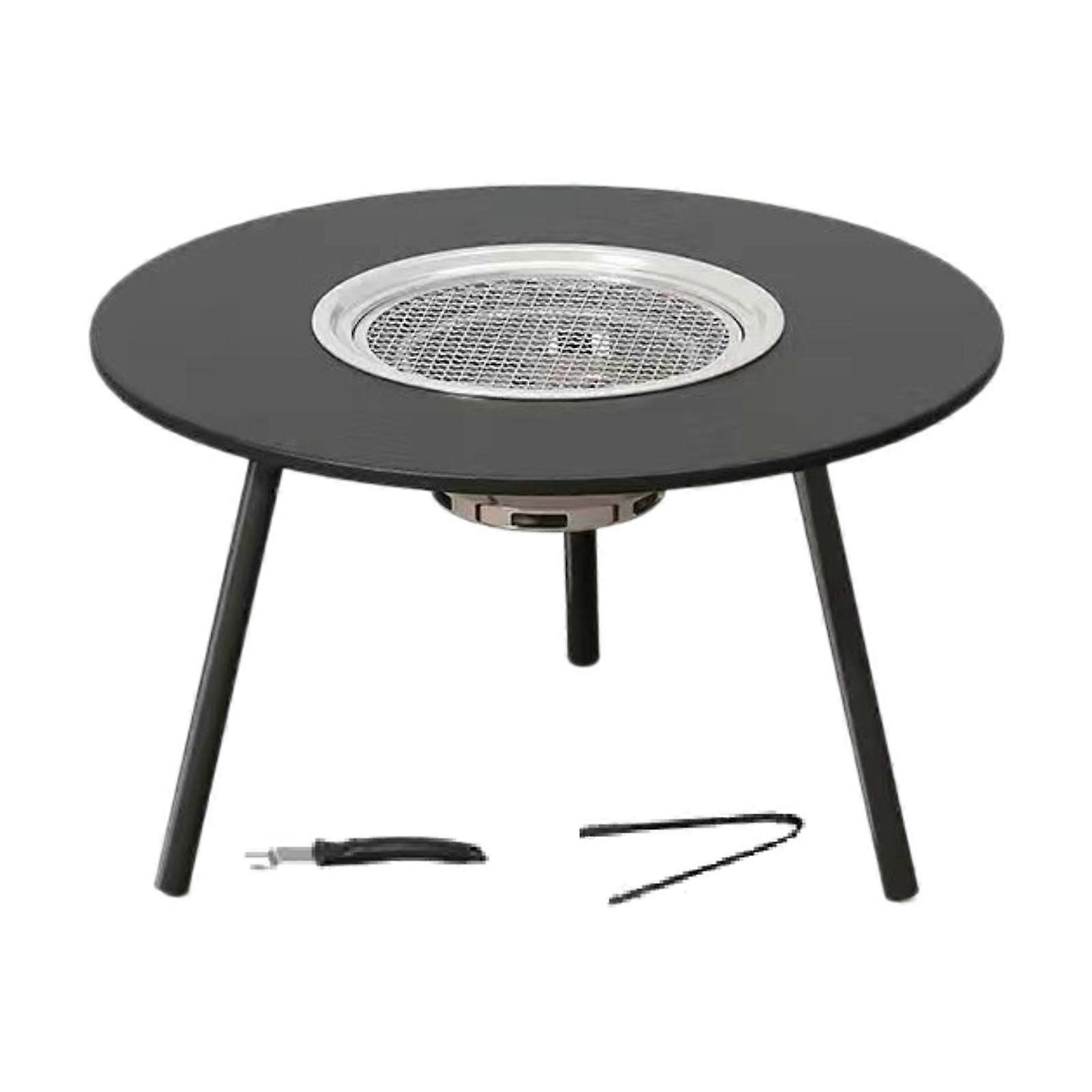 Barbecue Grill Pentole stabili multifunzionali per viaggi zaino in spalla escursionismo nero 6 pezzi