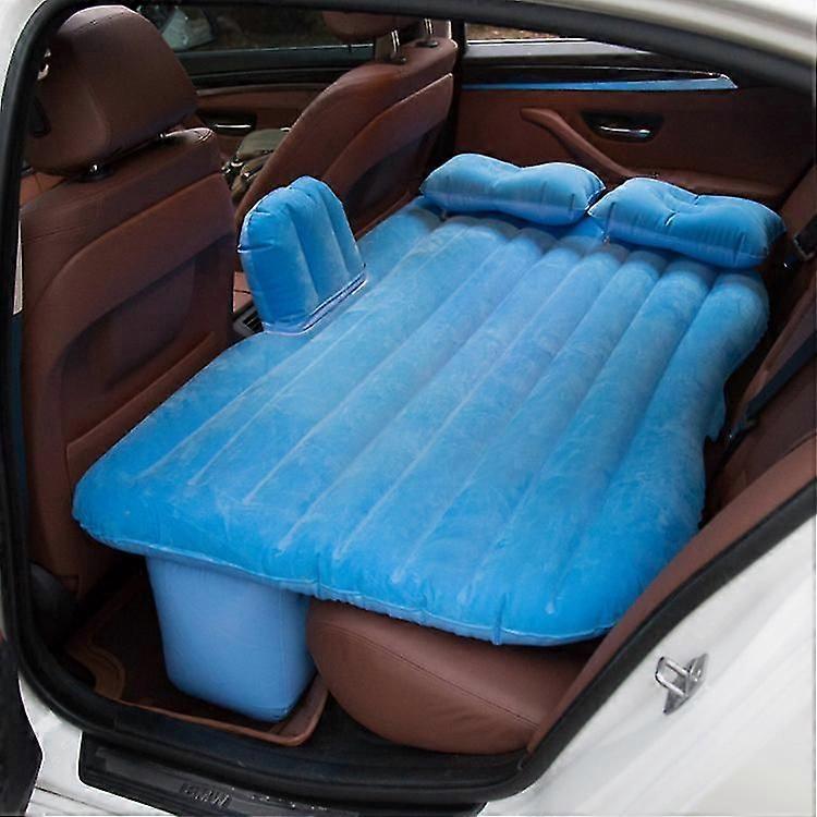 Car Travel Bed Automotive Air Inflatable Mattress Camping Sofa Rear Seat Rest Cushion Rest Sleeping Pad With Hand Pump Universal