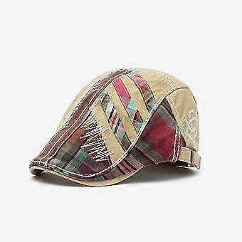 Herre Flat cap, sommer-andenebbhatt, jaktlue i tweed