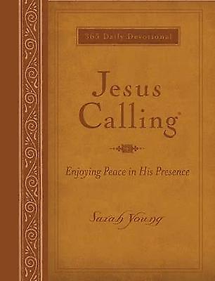 Jesus Calling Large Text Brown Leathersoft with Full Scriptures