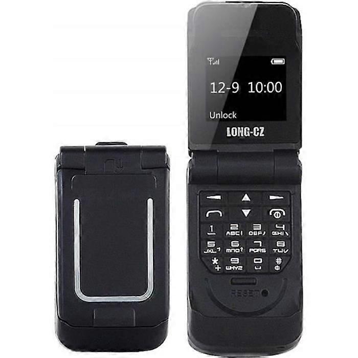HG13438-Mini LONG-CZ J9 Flip Mobile Phone 0.66 Smallest Cell Phone Bluetooth Dialer FM Magic Voice Handsfree(