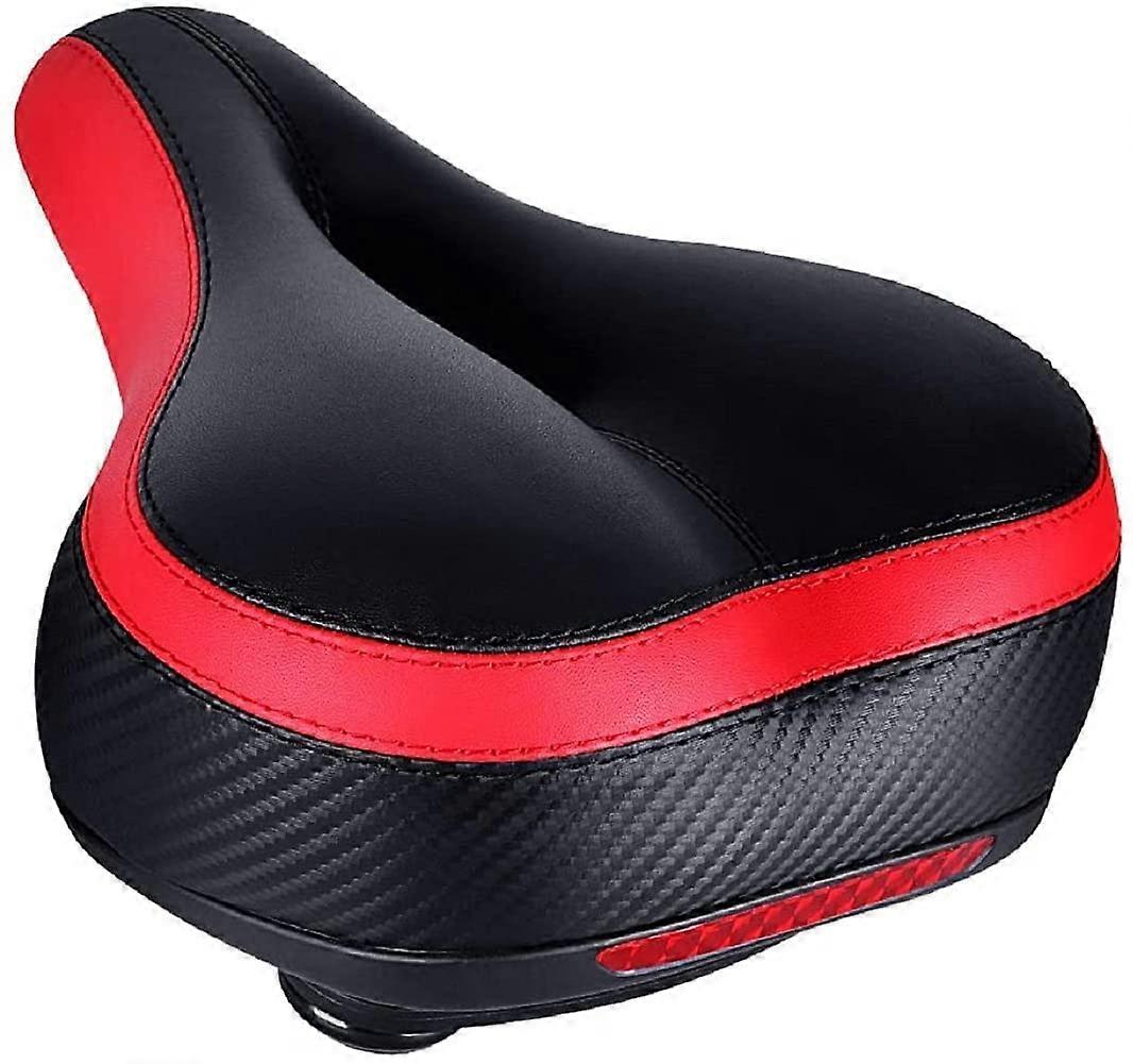 Comfortable Dual Shock Absorption Wide Memory Foam Bicycle Seat