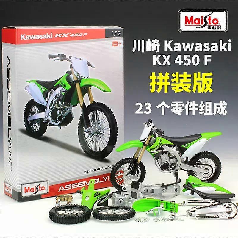 1:12 KX450Fアセンブリバージョン合金オートバイモデルダイキャストメタルおもちゃオートバイモデルコレクション子供ギフトMAXP