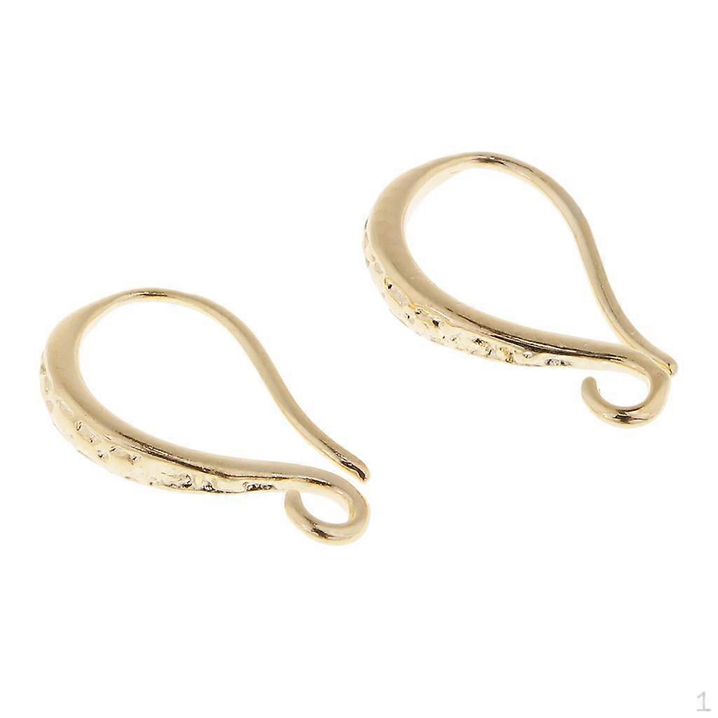 1 Pair copper material gold Plating Dangle Earring Hooks Jewelry Making Supply