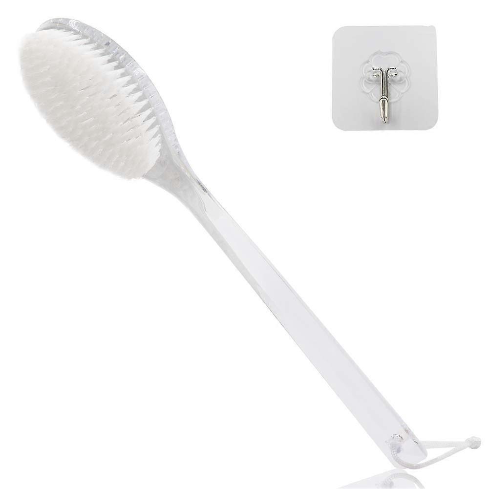 Long Handle Dry Brush Exfoliating Bath Brush with Natural Bristles for Deep Cleansing and Skin Renewal