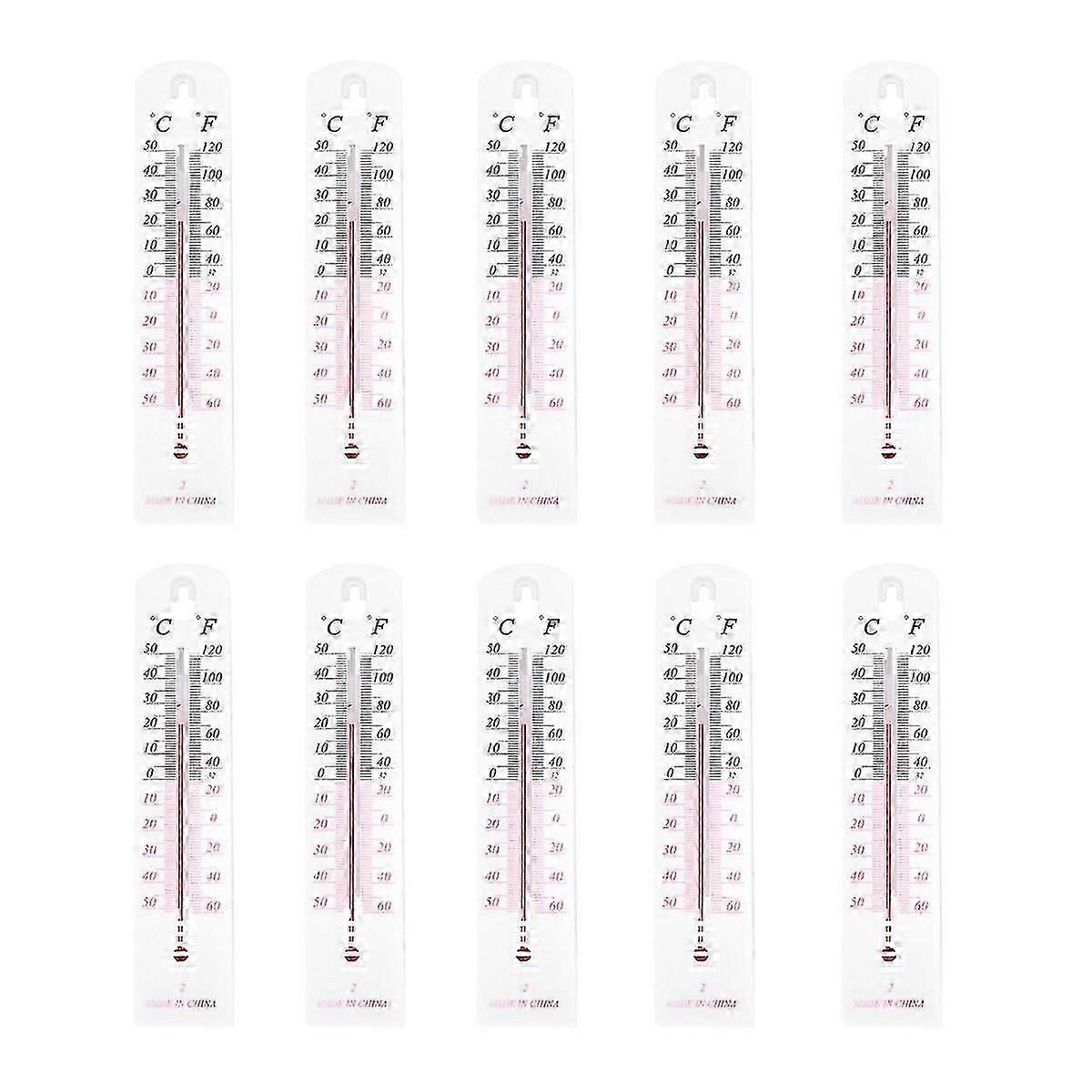10PCS/Set Indoor Thermometer Use Accurate Celsius Fahrenheit Display Thermometer