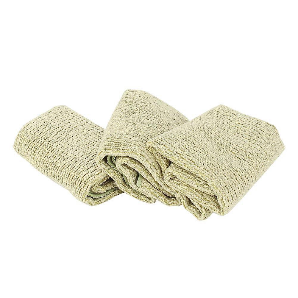 Microfiber Dish Cloth Absorbent Non-Sticky 3-Piece Set For Kitchen Cleaning Towels