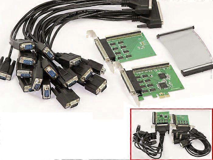 KALEA-INFORMATIQUE PCIe-kort RS232 - 16 PORT UART COM DB9 PÅ SPLITTER - EXAR XR17V358
