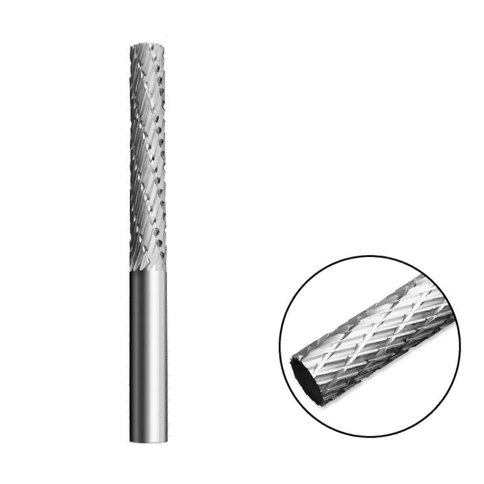 Precise Rotary File Burrs 6mm Shank Highly Speed Steel for Woodworking and Plastic Deburring Polishing Engraving Tool