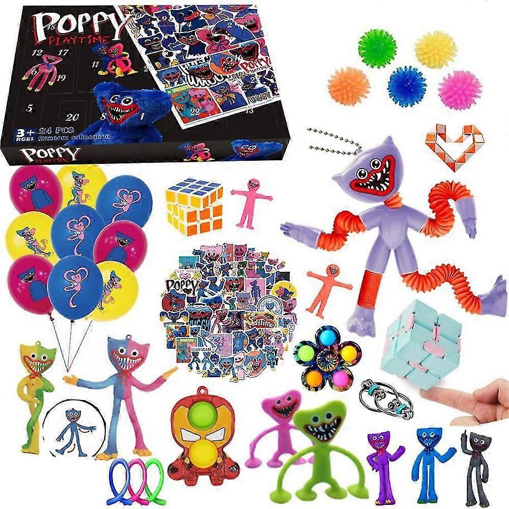 2023 Χριστουγεννιάτικο Ημερολόγιο Advent Huggy Wuggy Blind Box Αντίστροφη μέτρηση Παιχνίδια Δώρα