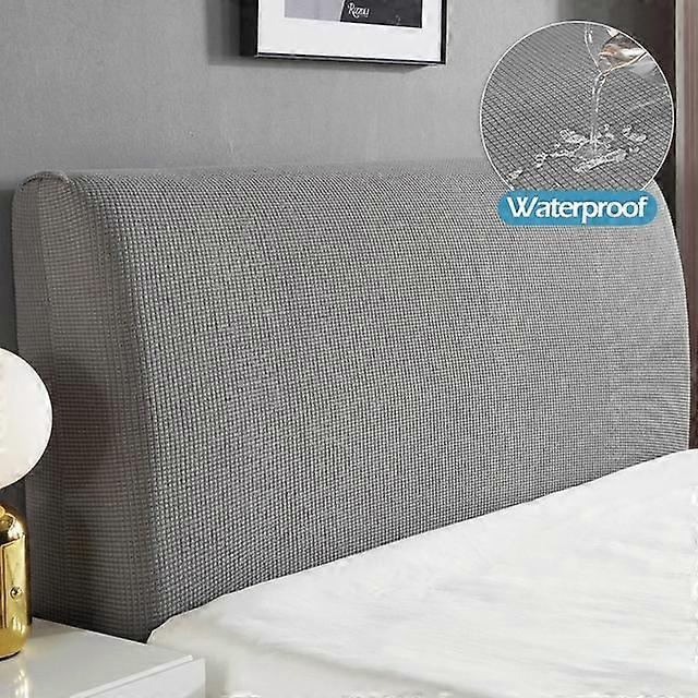 Capa de cabeceira de cama com tudo incluído Super macia lisa acolchoada Engrossar cabeceira Capa de cama Cor sólida Capa protetora de poeira traseira