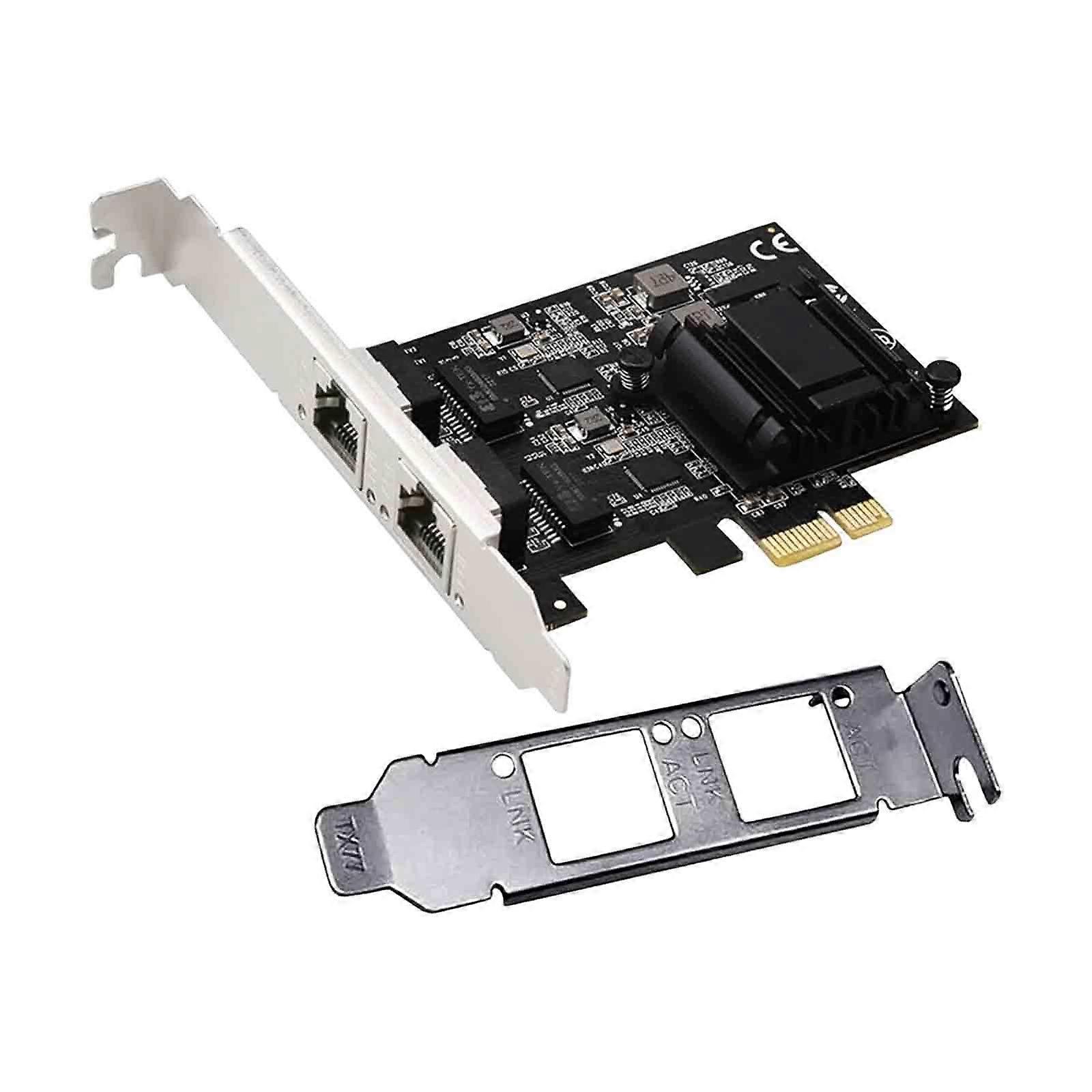 Dual-port PCIe Gigabit Network Card PCI Express Replacement Linux Internal