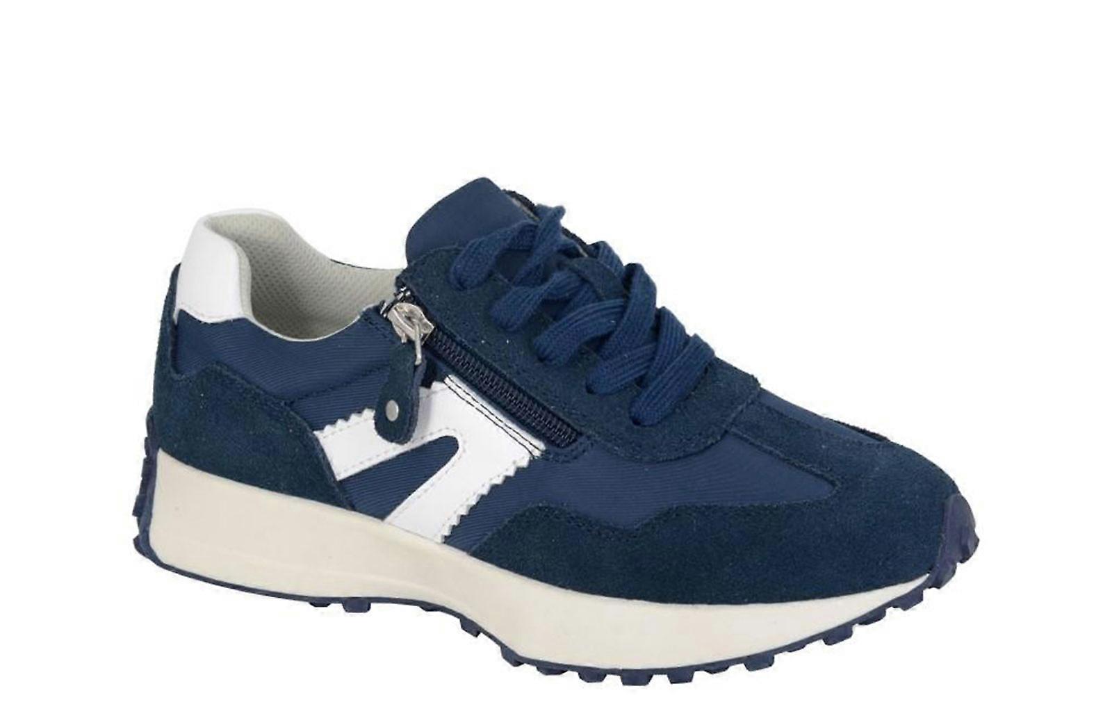 Cipriata Ferrara Memory Foam Trainers Navy