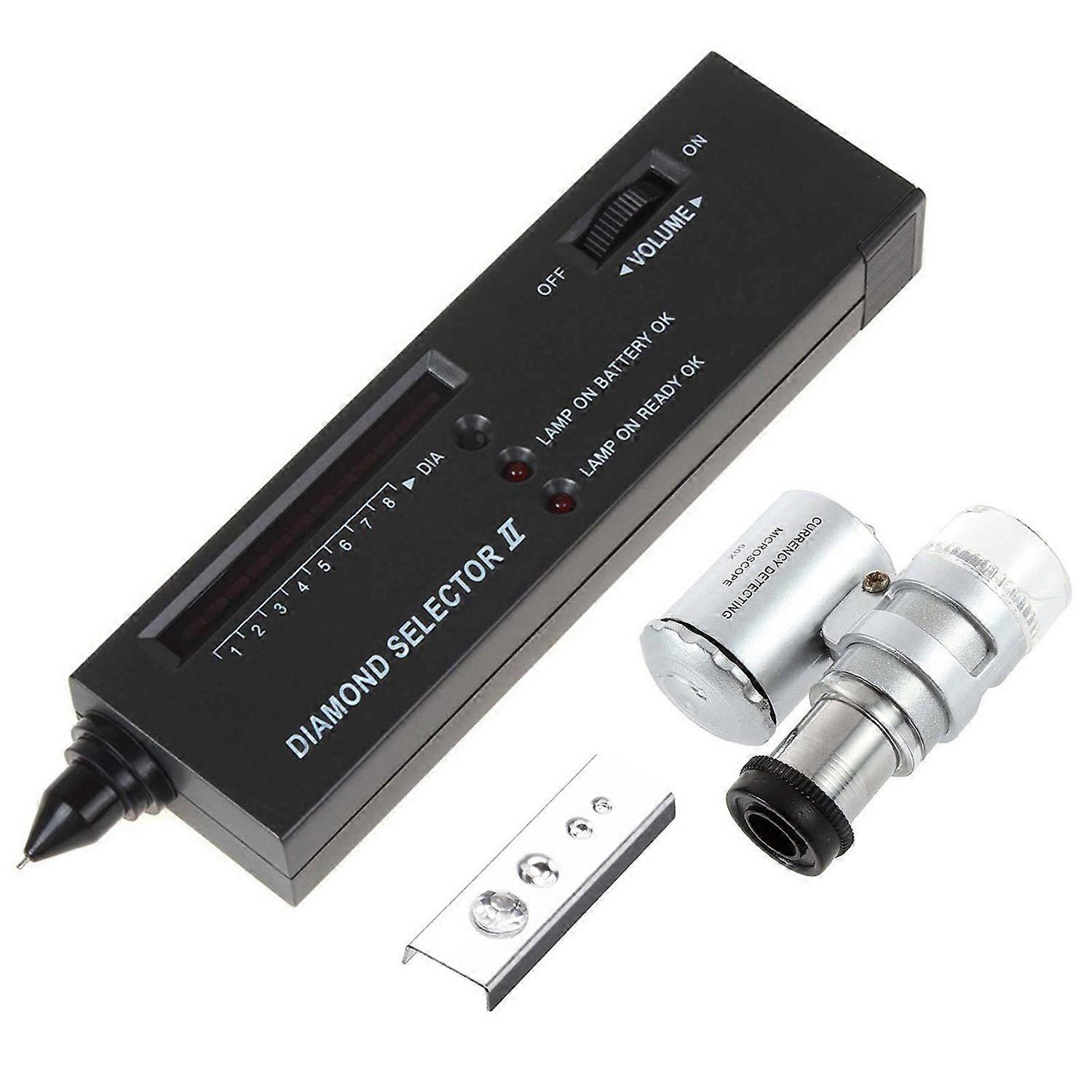 Jeweler Diamond Tool Kit : Diamond Tester - 60X Illuminated Loupe