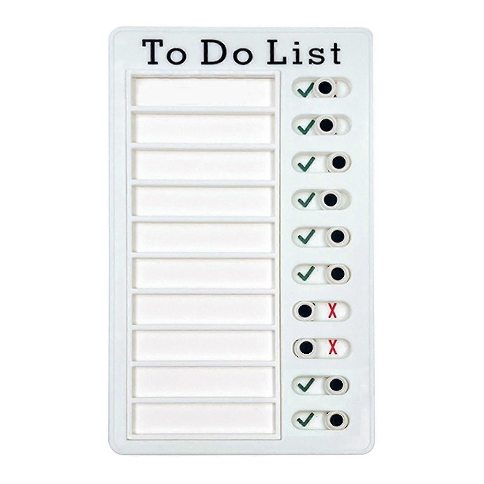 Chores Checklist Memo Plastic Board Chore Chart Reusable My Chores Elder Notes 4.7x7.9 Inch