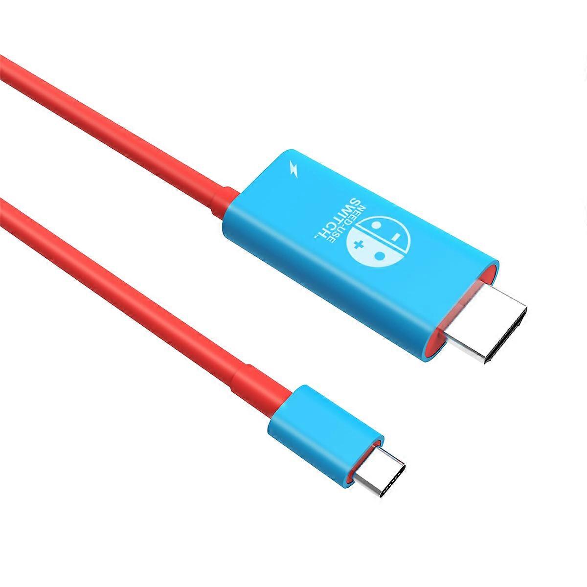 スイッチ用ドックアダプターケーブル、4K、30Hz、USB-C-HDMI対応