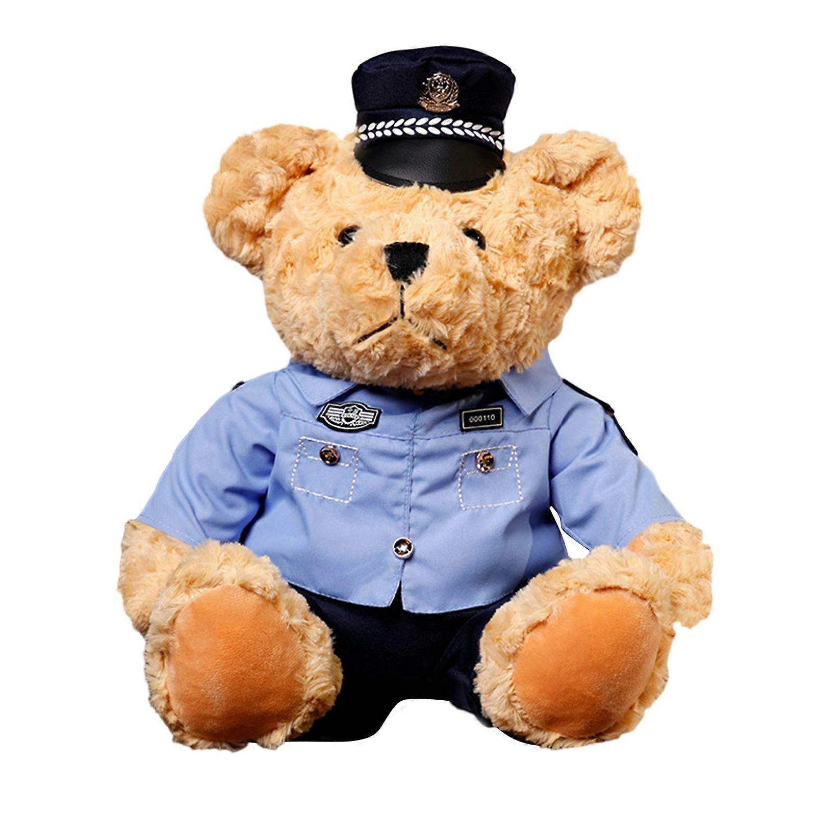 Colorful Motorcycle Bear Plush Toy Bear Stuffed Animal Plush Toy Comfortable Support for Bed, Sofa, Office, or Car  Blue