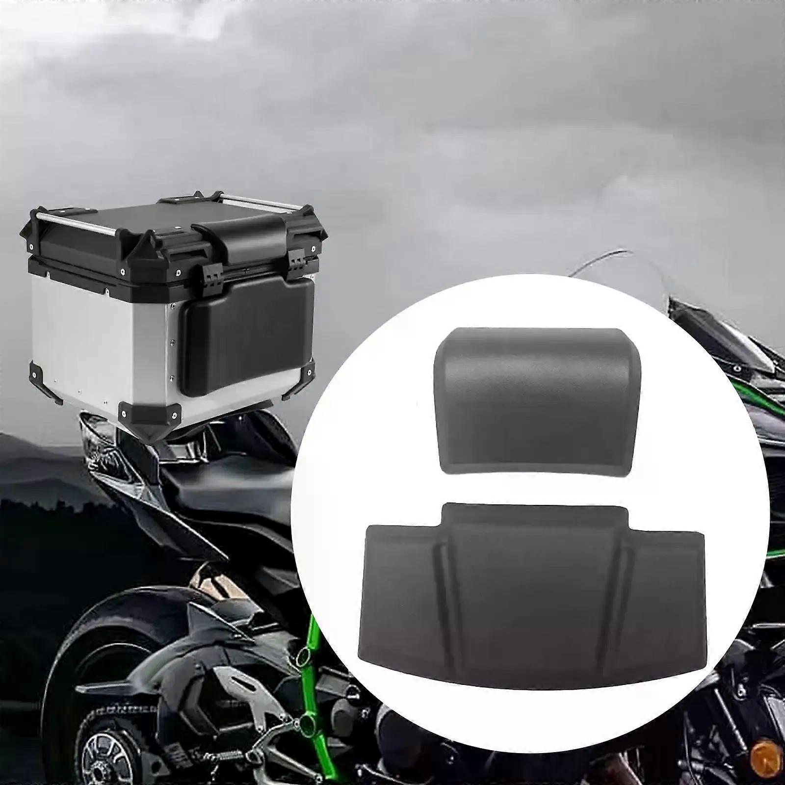 Motorcycle Passenger Backrest Pad Black Easy Installation Saddlebag Trunk Backrest Durable Storage Box Back Cushion Back Cushion
