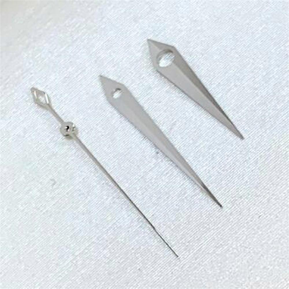 Watch Hands Watch Pointer Watch Accessories for NH35 NH36 Automatic Movement Replacement (Silver）