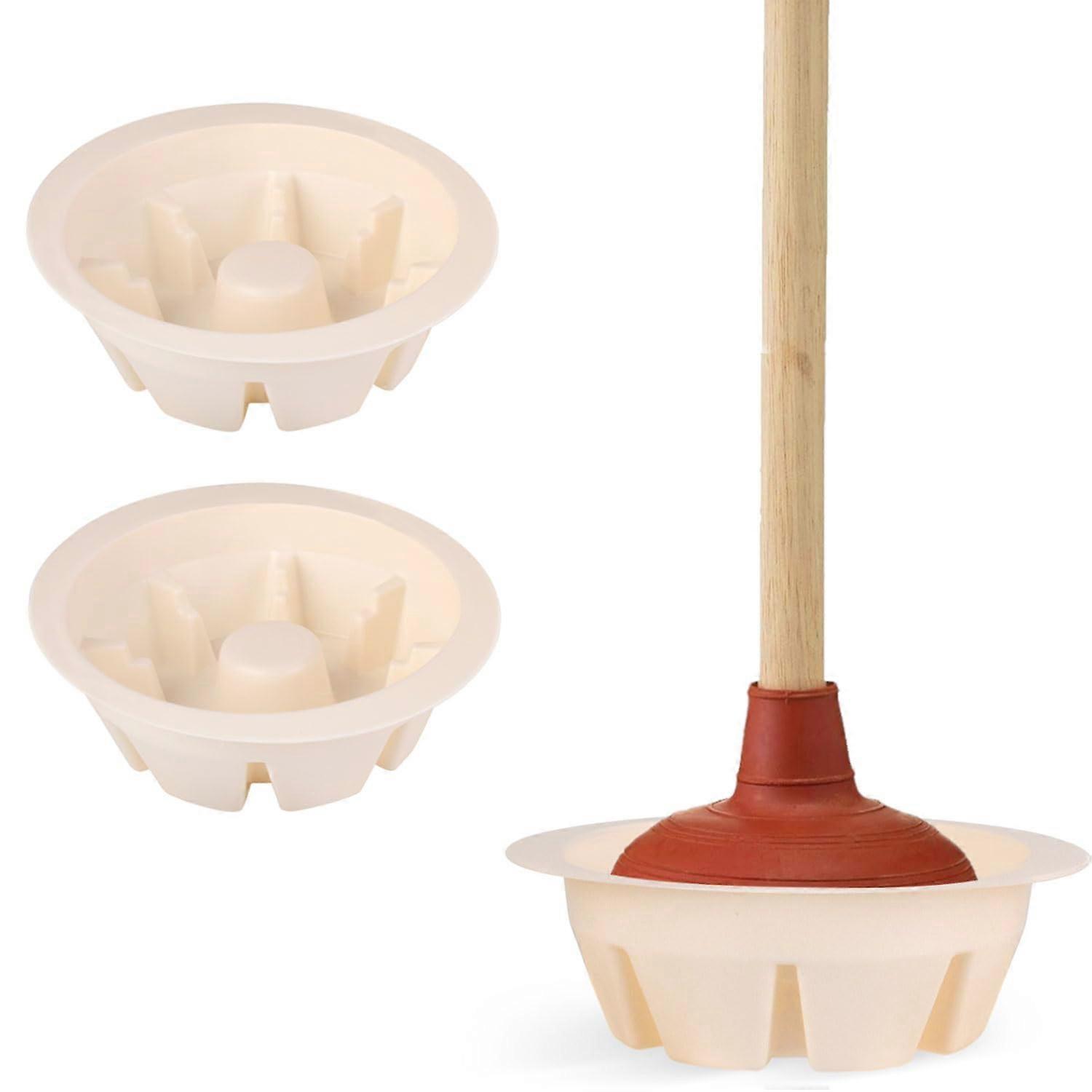 3 Pack Universal Toilet Plunger Holder Drip Tray Box for Bathrooms Low Profile Design