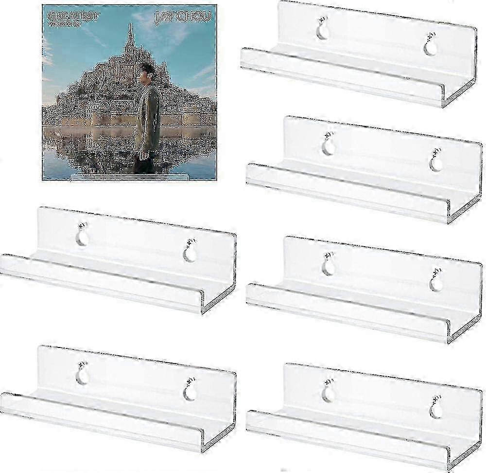 Acrylic Vinyl Record Wall Mount Floating Shelves