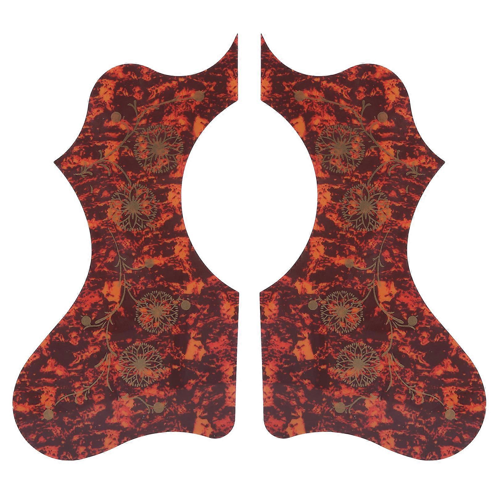 2Pcs Guitar Guard Plastic Pickguard Plate Pack Set Accessory Replacement for Acoustic