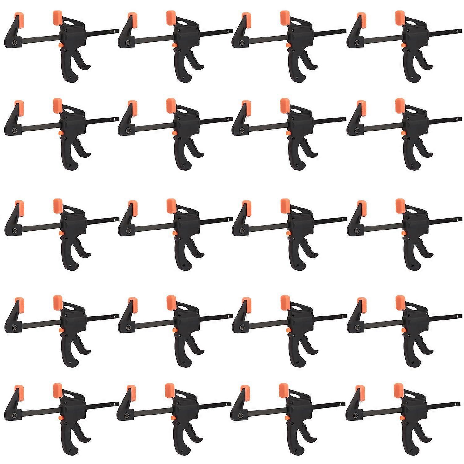 20 Pack 4 Inch F Bar Clamp, Medium Duty 70lbs One Handed Clamps/Spreader, Bar Clamps for Woodworking, Crafting, by