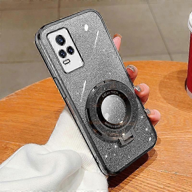 Round Holder TPU Phone Case For vivo V21e