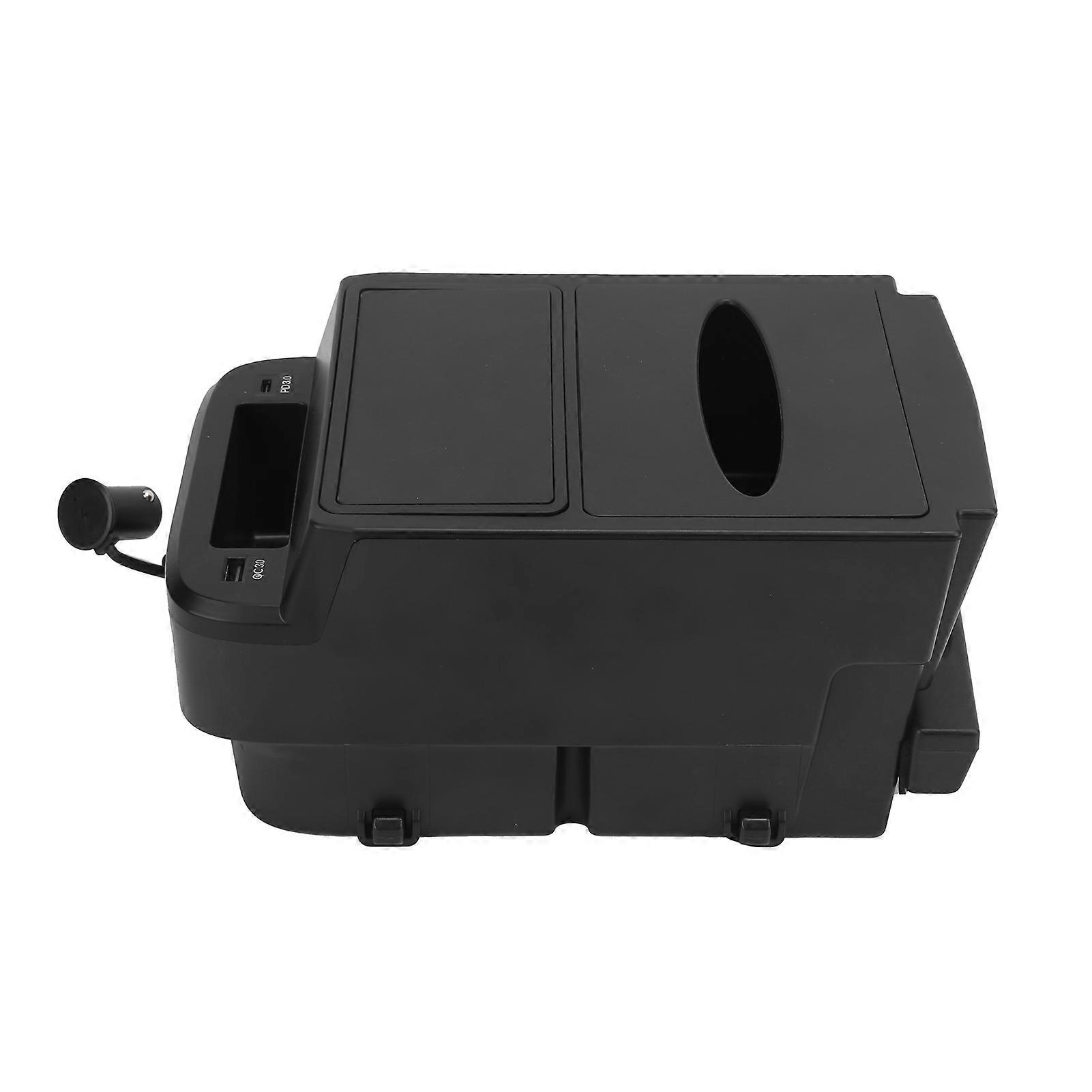 Armrest Storage Box Organizer for Honda CRV 2017-2021 with QC3.0 and PD3.0 Fast Charging Port Replacement Accessory