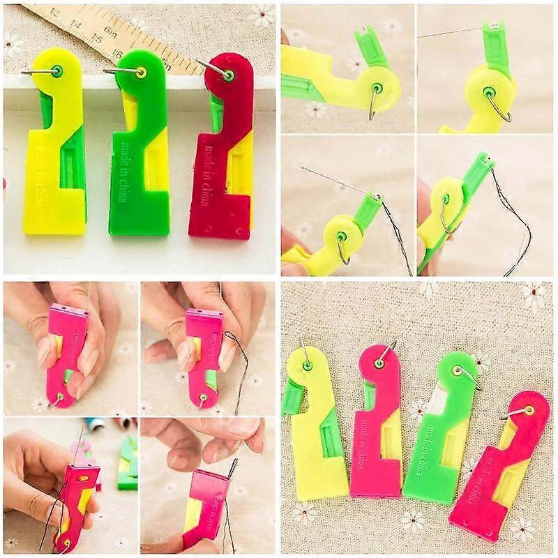 Automatic Threader Easy Sewing Needle Device For Elderly Housewife Use Thread Guide Tool