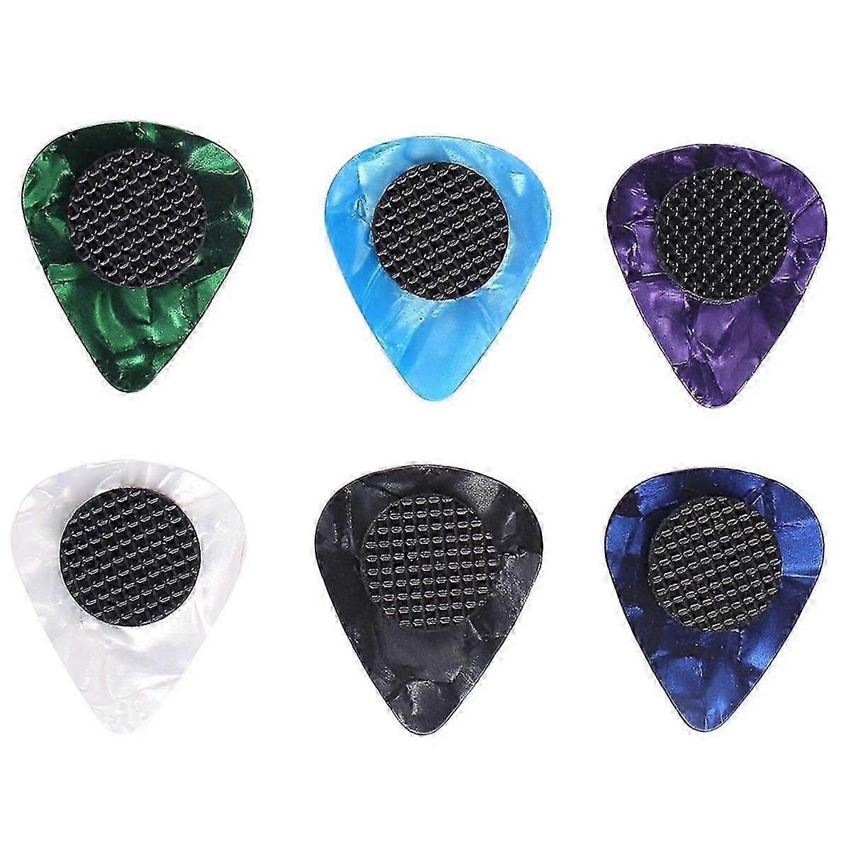 60-pack Gitarr Plektrum Halkfria grepp Självhäftande gitarrplektrum Grepp för gitarrbas Ukulele Mandol