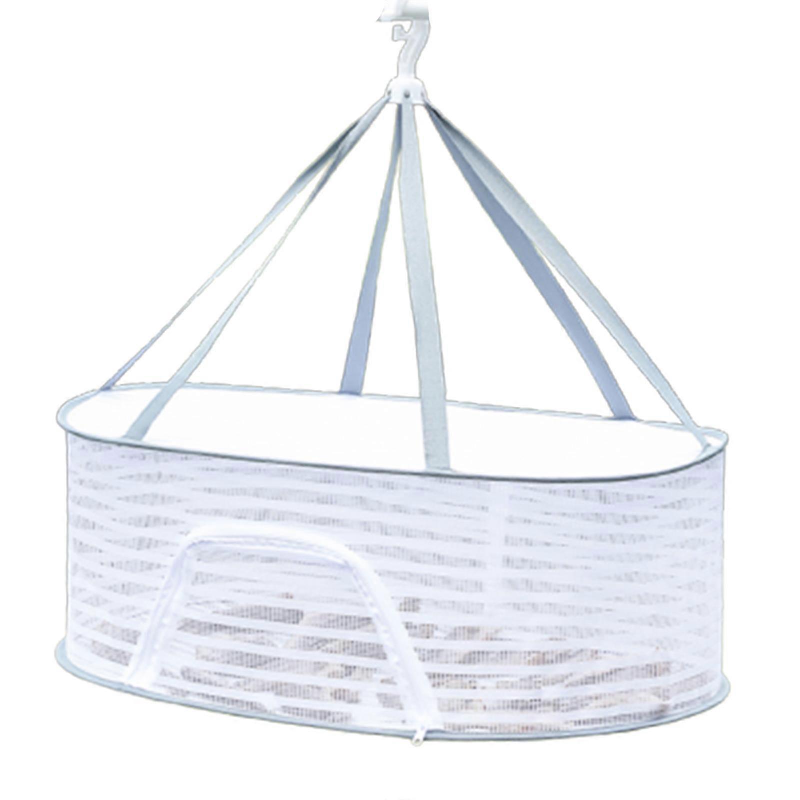 Muti-Layer Hanging Mesh Net Collapsible Mesh Hydroponic Drying Rack for Pillows Socks Towels Cosmetics