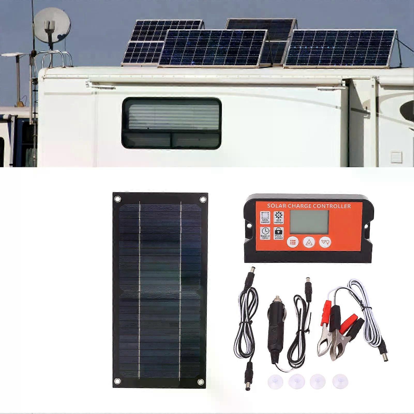 Solar Panel Kit 600W Portable Solar Kit High Output Efficiency Eco Friendly High Conversion Rate for RV