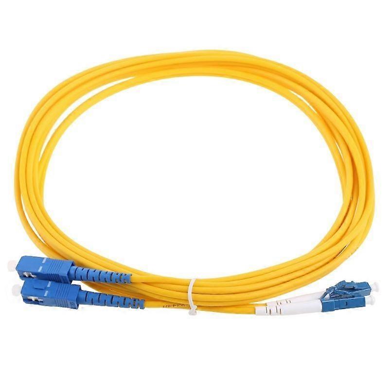 LC-SC Fiber Patch Cord Duplex Singlemode Jacket Optical Cable 3Meters