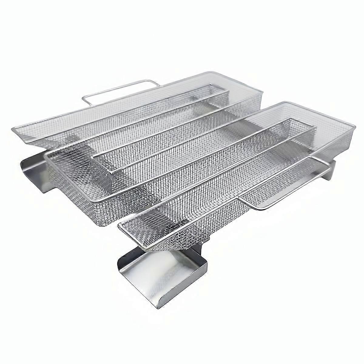 Cold smoke generator with handle, stainless steel cold smoke generator, smoker cold smoke generator, suitable for barbecue, smokehouse