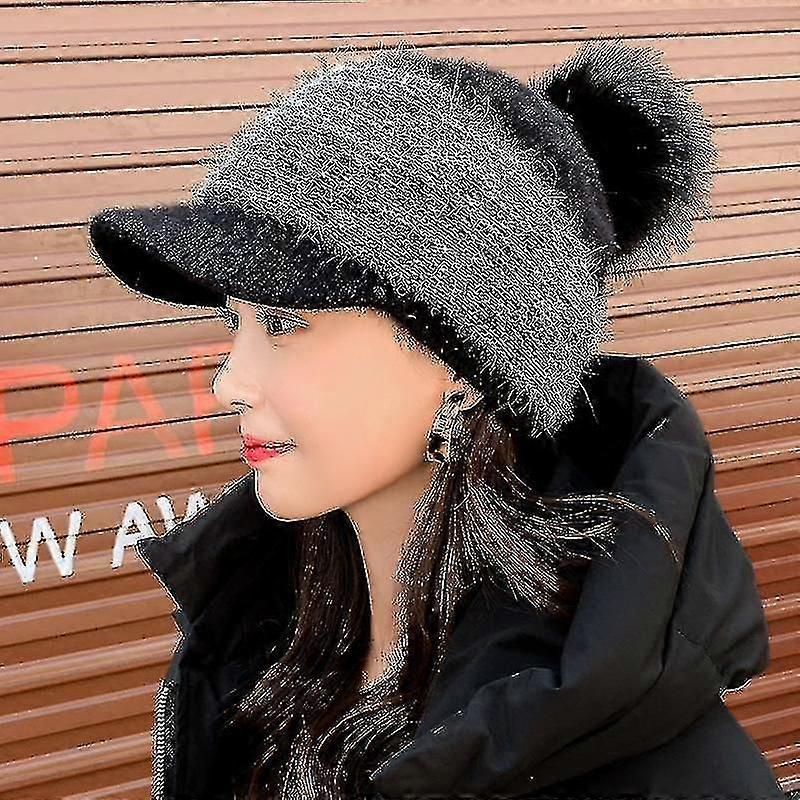 Autumn And Winter Ear Protection Warm Baseball Wool Cap