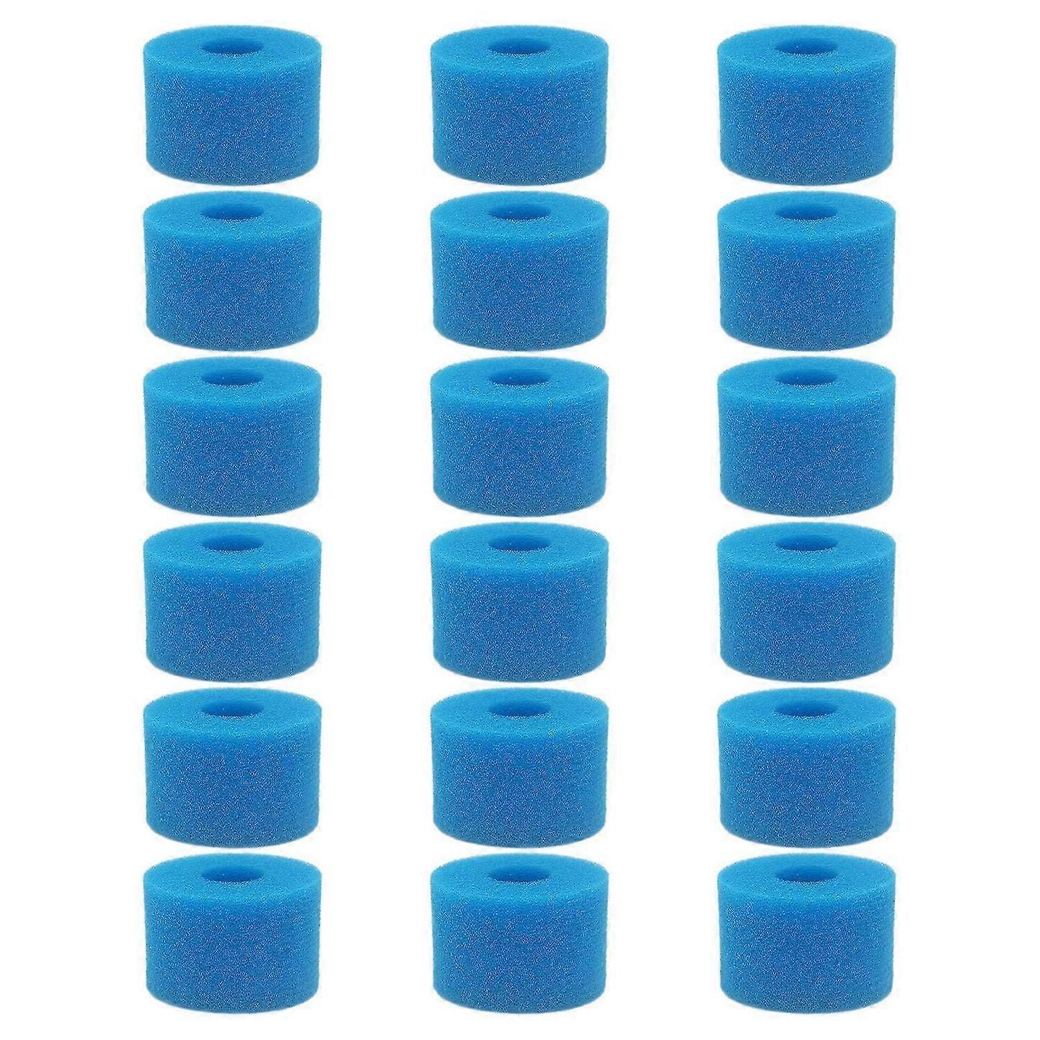S1 Type Pure Spa Reusable Washable Foam Hot Tub Filter Cartridge 18Pcs