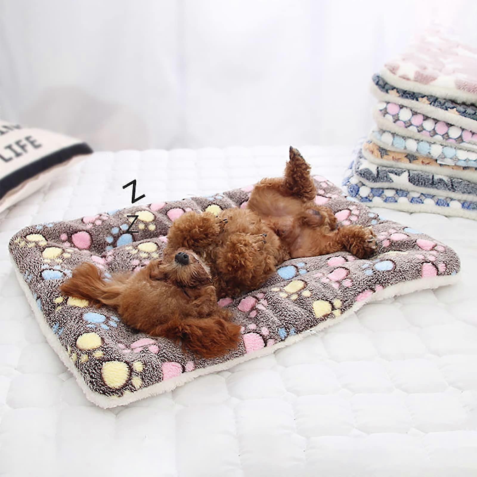 Cozy Calming Cat Blanket Self-Heating Flannel Bed Pad for Anxiety Relief, Stress Reduction, Soft Cushion 30"x40"